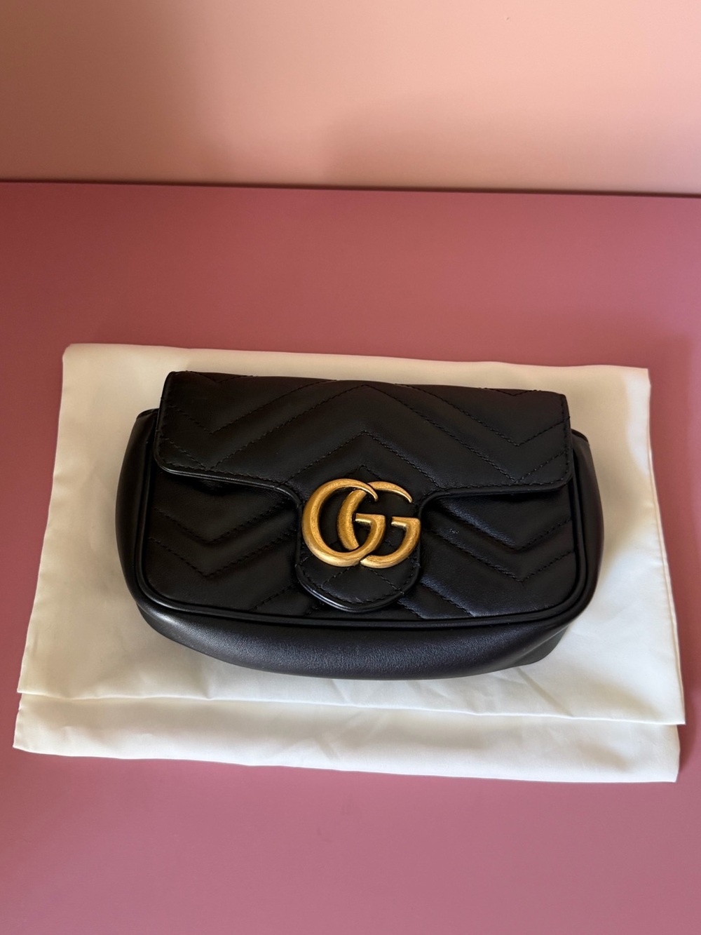 Brand New Gucci GG Marmont Mini Shoulder Bag